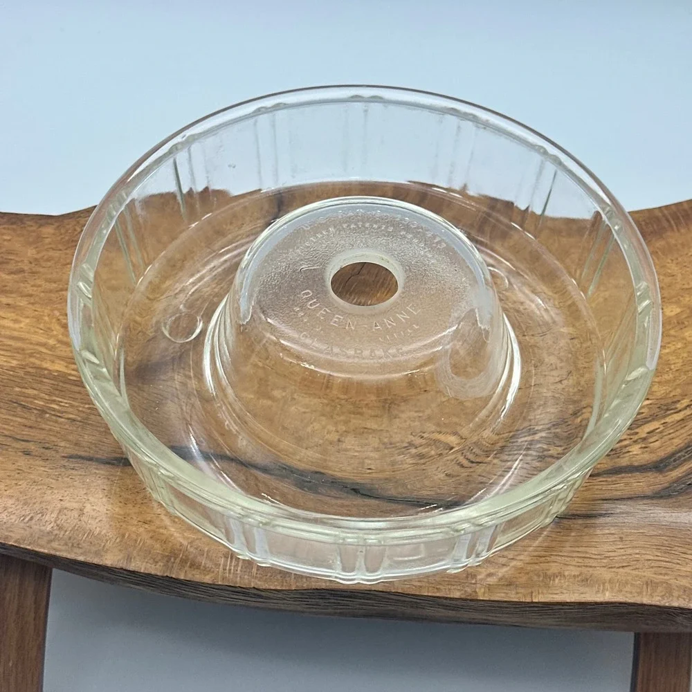 Queen Anne Glass Bake US Patent D-133,413 Jello‎ Mold Baking Mold 1942